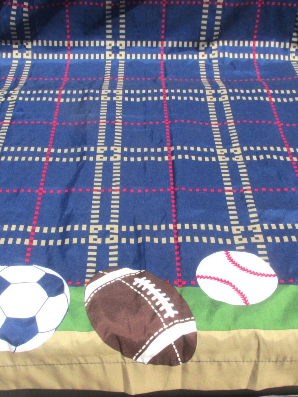 Boys Kids Sports Theme Window Curtains 2 panels